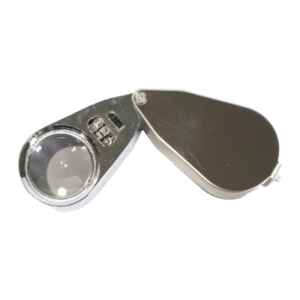 CHROME MAGNIFIER 30x WITH LED